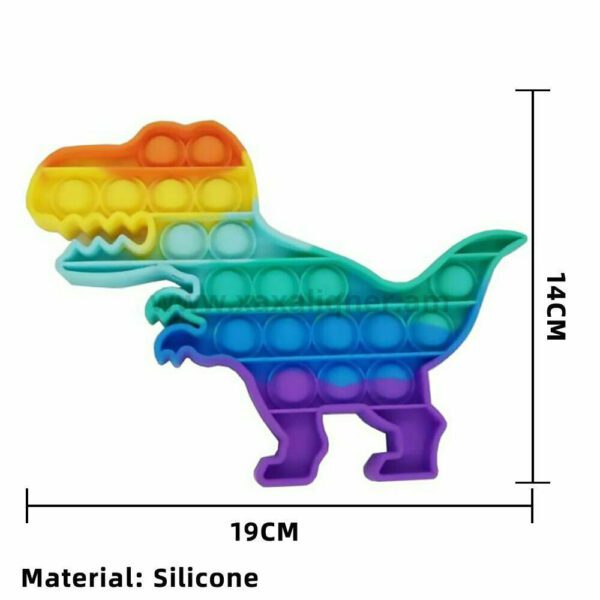 Գունավոր անտիսթրես փոփ իթ Pop it դինոզավր
