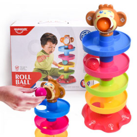 Խաղալիք պտտվող-թափվող գունավոր գնդակներով