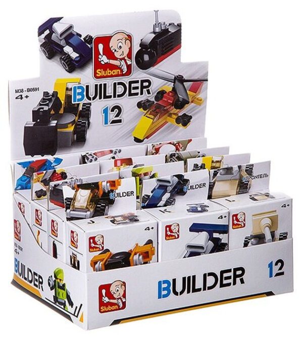 Կոնստրուկտոր՝ BUILDER 12հ բլոկ 12տեսակ