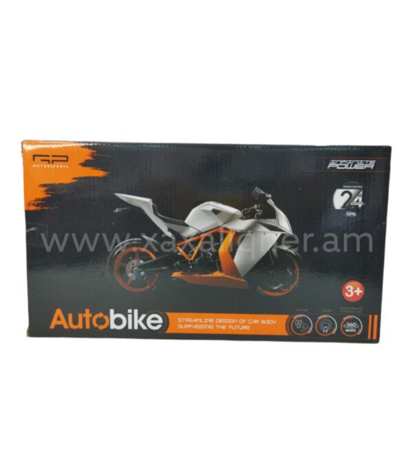 Հեռակառավարվող մոտոցիկլ նարնջագույն Auto Bike