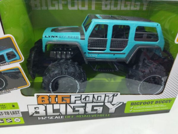 Մեծ անիվներով հեռակառավարվող կապույտ JIP Bigfoot Boggy