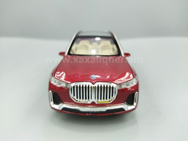 Մետաղյա մեքենա կարմիր BMW X7