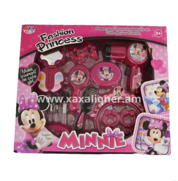 Վարսահարդարման և դիմահարդարման հավաքածու Minnie Mouse