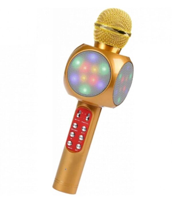 mikrofon ws1816 zolotiy bezdrotovoi bluetooth karaoke