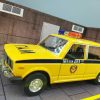 Մեծ մետաղյա մեքենա դեղին Vaz 2106