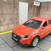 Մետաղյա մեքենա կարմիր Lada Xray