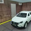 Մետաղյա մեքենա սպիտակ Lada Vesta