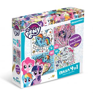 “My little pony” փազլ հավաքածու 4-ը 1-ում