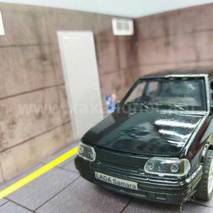 Մետաղյա մեքենա սև Lada Samara