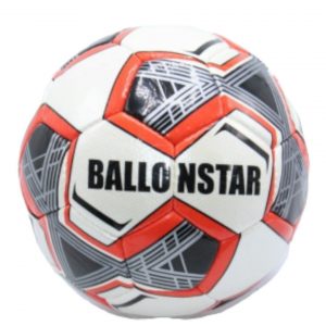 Ֆուտբոլի գնդակ Ballonstar սև և կարմիր նախշերով