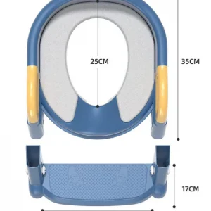 Մանկական զուգարանակոնքի աստիճան փափուկ նստատեղով