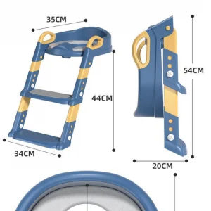 Մանկական զուգարանակոնքի աստիճան փափուկ նստատեղով