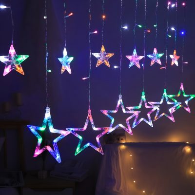 Ամանորյա բազմագույն լույս-աստղ