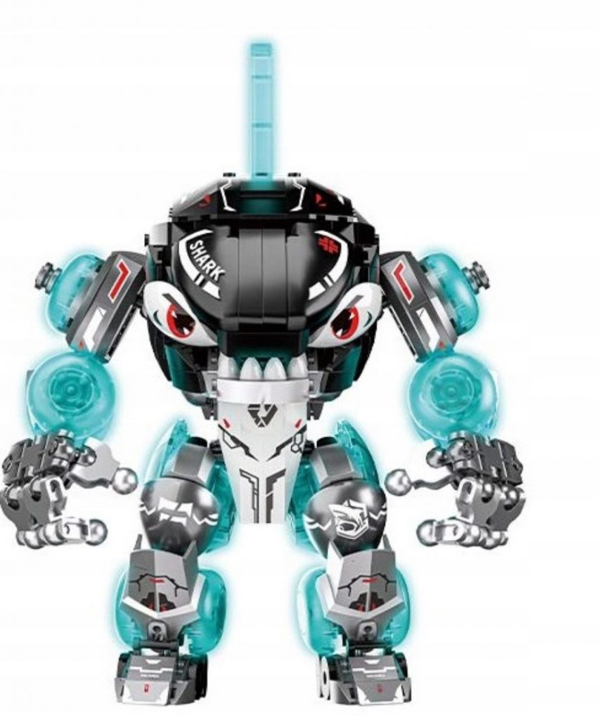 Լեգո կոնստրուկտոր պլաստիկե հավաքածու շնաձուկ 688-կտոր կերպարանափոխվող ռոբոտի