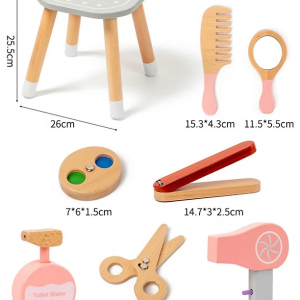 Մանկական փայտե զարդասեղան 3 հայելիով