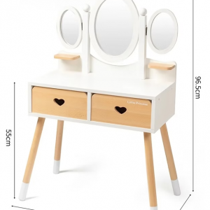 Մանկական փայտե զարդասեղան 3 հայելիով