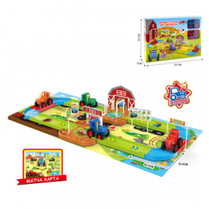 Կապույտ տրակտոր ավտոկայանատեղիյով