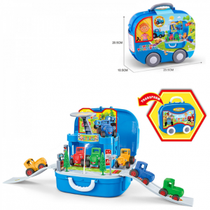 Կապույտ տրակտորի հավաքածու պայուսակով