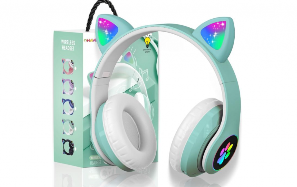 Մանկական անլար ականջակալ փիսիկի ականջներով