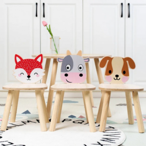 Փայտե սեղան 3 աթոռով