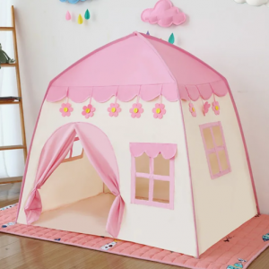 Վարդագույն վրան – տնակ ծաղիկներով