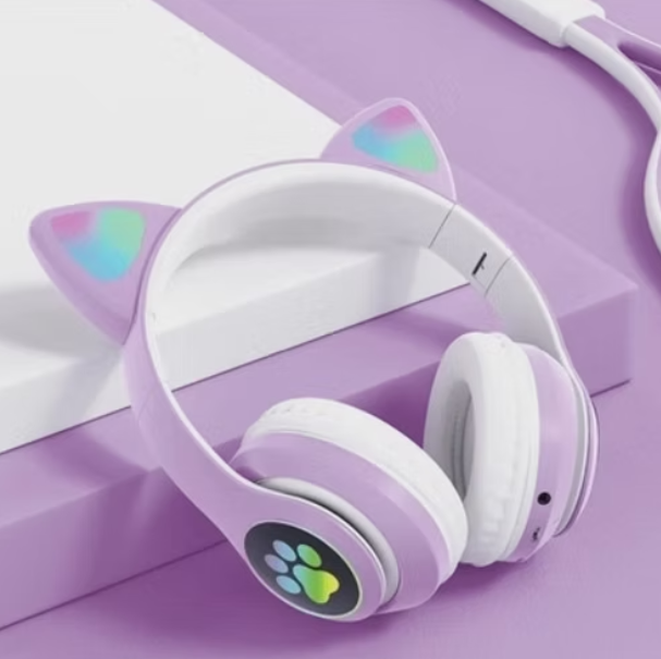 Մանկական անլար ականջակալ փիսիկի ականջներով