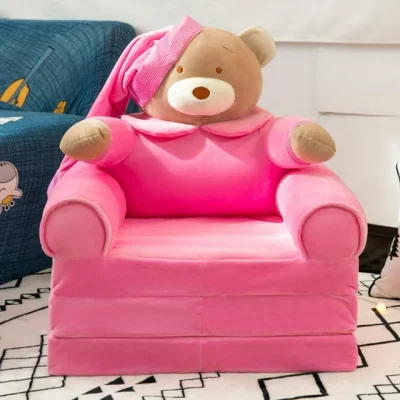 Եռաշերտ բազկաթոռ վարդագույն արջուկ