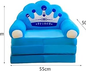 Եռաշերտ թագով կապույտ բազկաթոռ