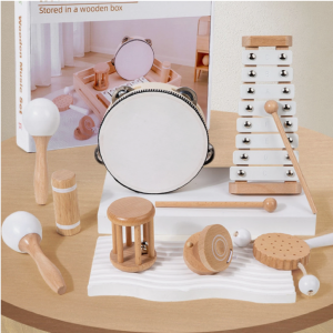 փայտե երաժշտական 9-ը 1-ում հավաքածուն