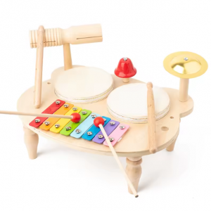 Մանկական փայտե երաժշտական թմբուկ-կսիլոֆոն