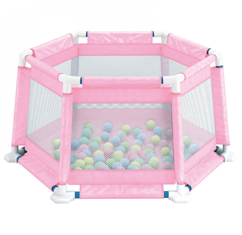 Մանկական վեցանկյուն մանեժ գնդակներով