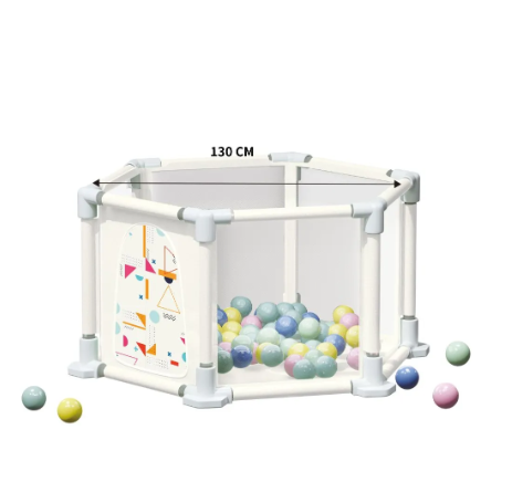 Մանկական վեցանկյուն մանեժ գնդակներով