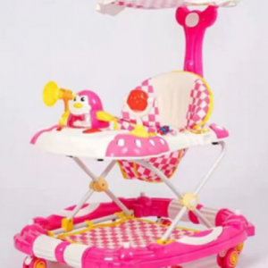 Մանկական քայլասայլակ վարդագույն պինգվին