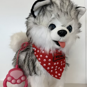 Ինտերակտիվ շունիկ կարմիր վզկապով