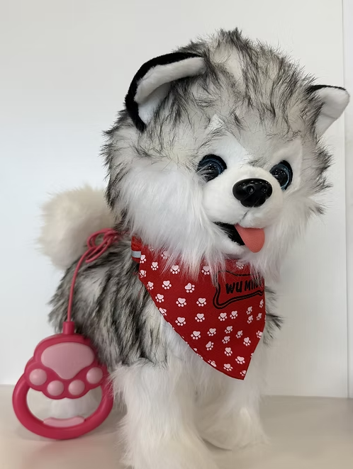 Ինտերակտիվ շունիկ կարմիր վզկապով