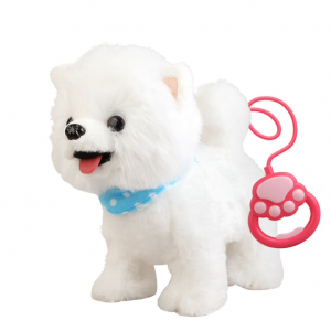 Ինտերակտիվ սպիտակ շնիկ կապույտ վզկապով