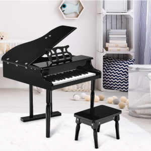 Մանկական փայտե սև դաշնամուր