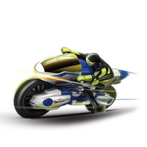 Հեռակառավարվող կանաչ մոտոցիկլ