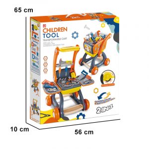 Մանկական շինարարական հավաքածու սայլակով