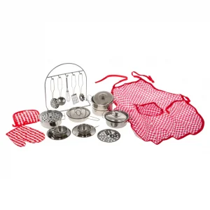 Մանկական սպասքի հավաքածու գոգնոցով