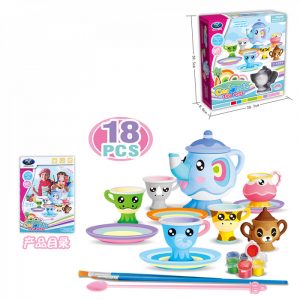 Մանկական սպասքի հավաքածու, ներկանյութերով