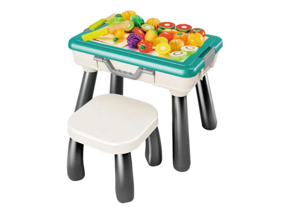 Կտրատվող միրգ-բանջարեղեն սեղան աթոռով