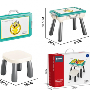 Կտրատվող միրգ-բանջարեղեն սեղան աթոռով