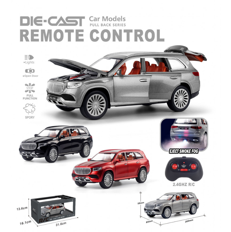 Մետաղական մեքենա Maybach GLS մետաղյա,վահանակով,բացվող դռներով