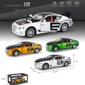 Մետաղական մեքենա Bentley Continental լուսային ձայնային էֆեկտով