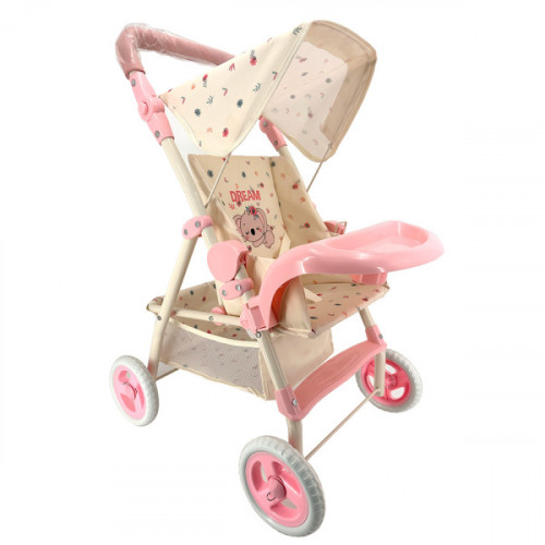 Տիկնիկի սայլակ մետաղյա,մեծ անիվներով