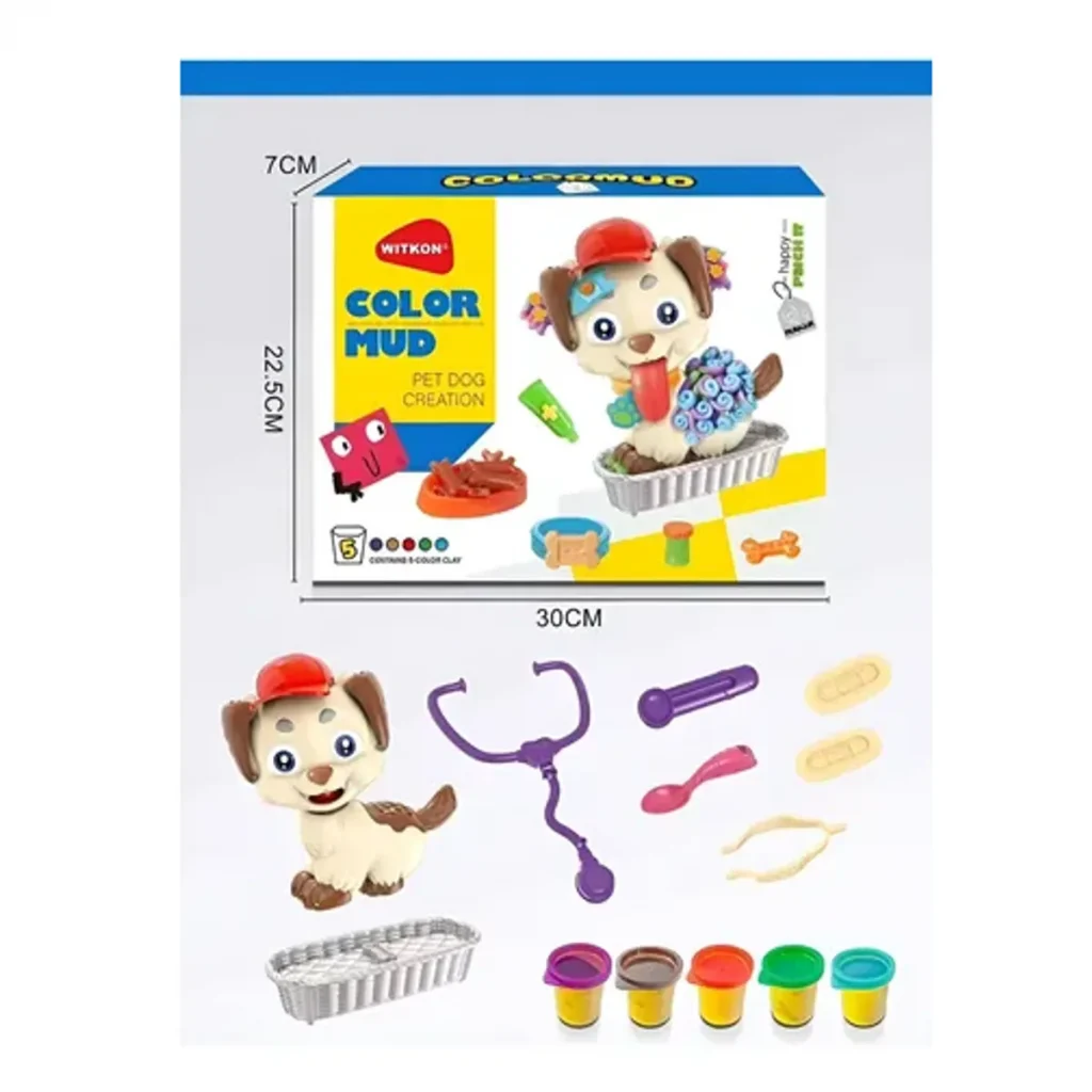 Ծեփախմորի հավաքածու շունիկ