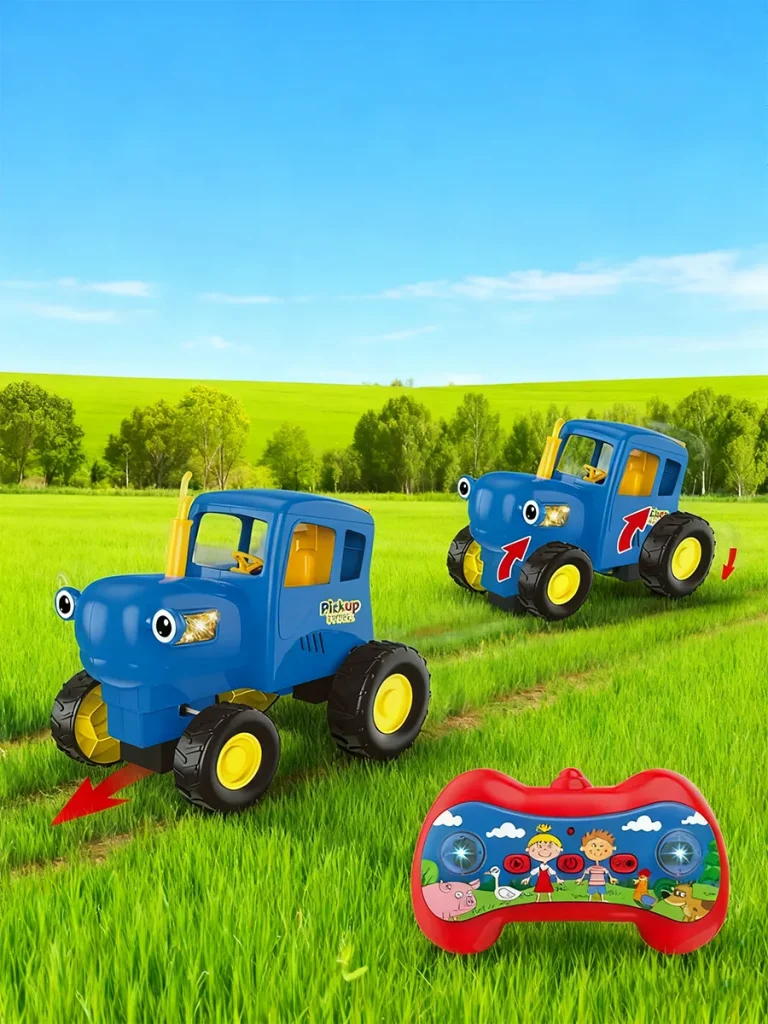 Պարող կապույտ տրակտոր