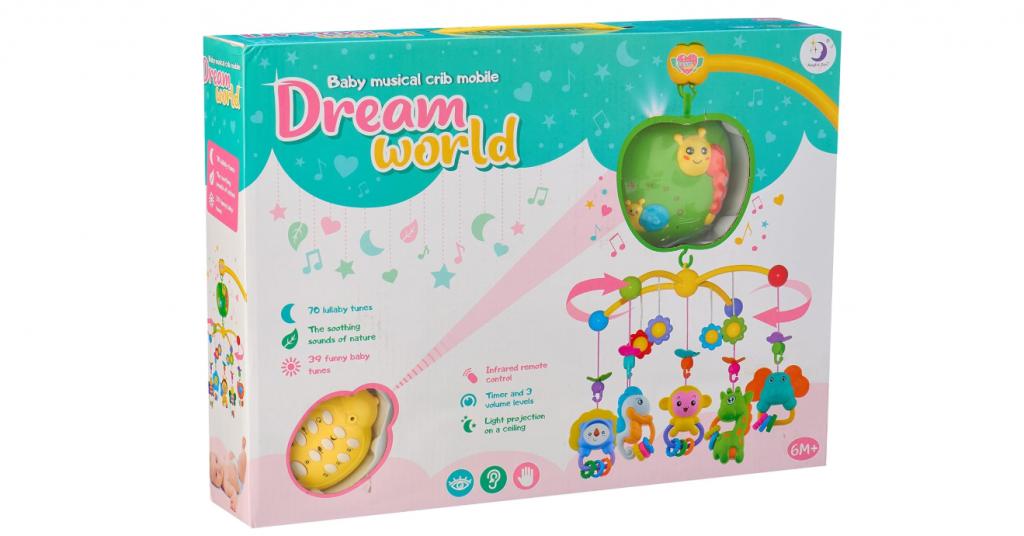 Օրորոցի երաժշտական մոբիլ հեռակառավարման վահանակով