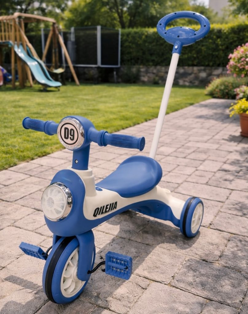 Մանկական եռանիվ հեծանիվ հրող ձողով , երաժշտությամբ